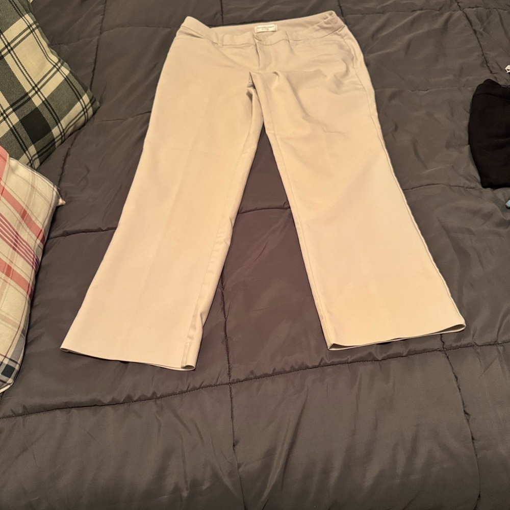 Christopher & Banks Khaki Straight Leg Pants